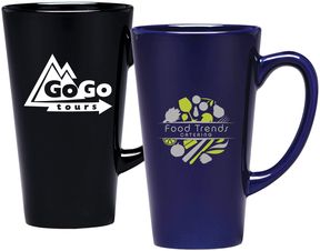 16 oz. Café Grandé Collection Ceramic Mug - 6" H x 3.75" Diameter